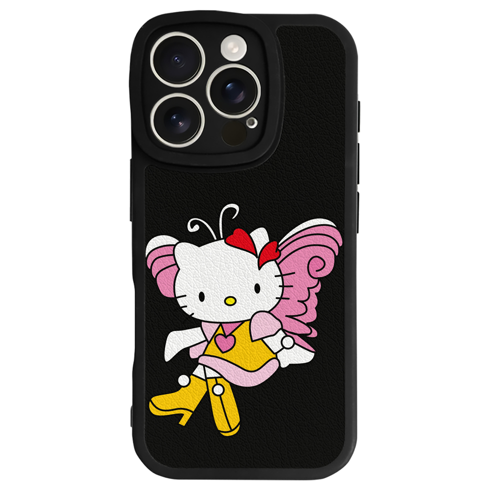 （画像用） Hello Kitty ハローキティ 【iPhone 16シリーズ対応】シリコンスマホケース（レザー調） 材質：シリコン